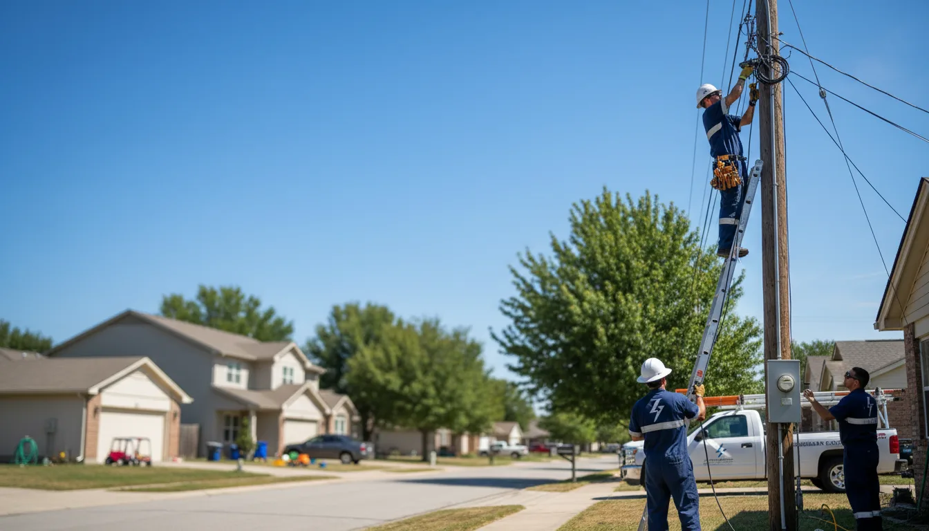 Residential electrician providing installation services in Alma, AR